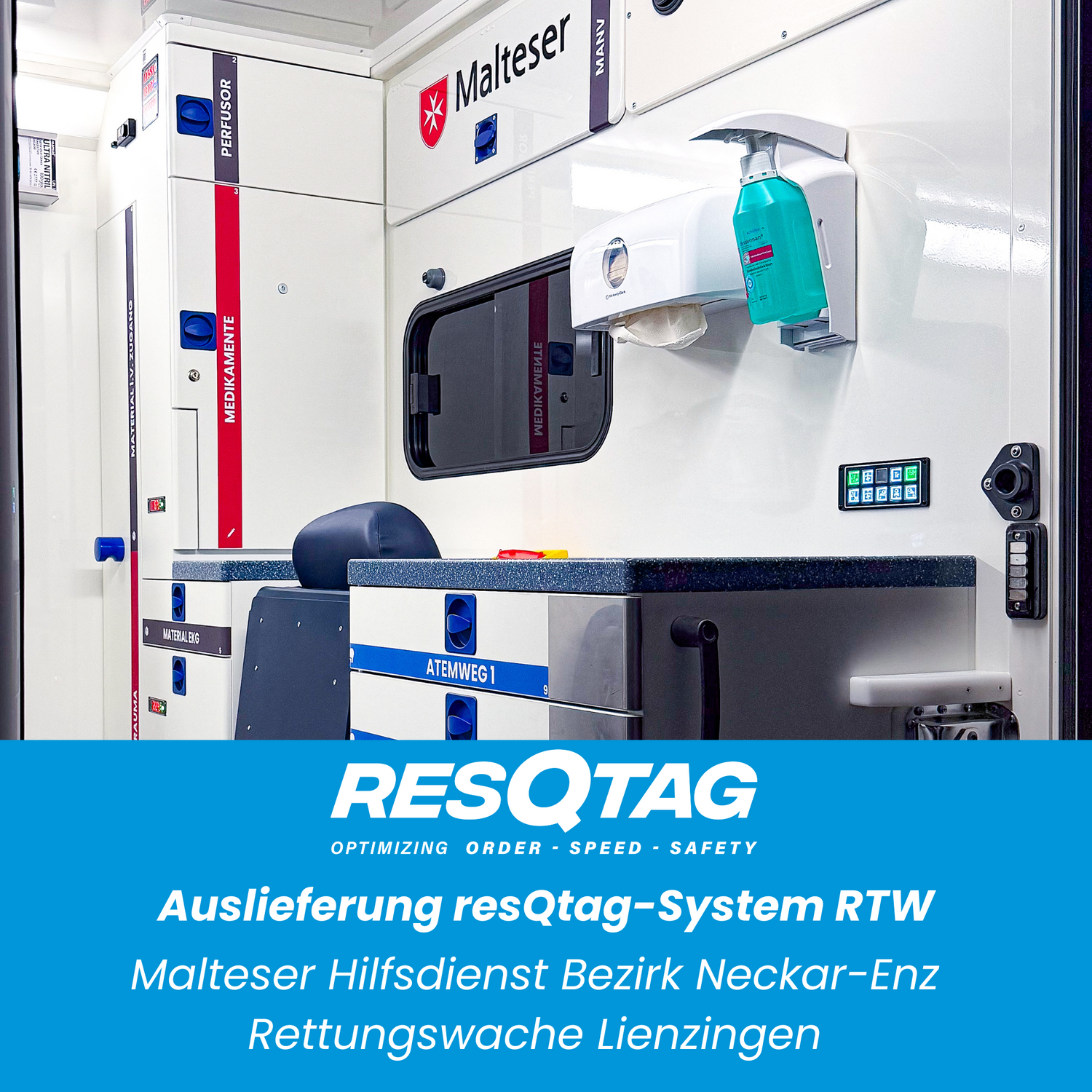 resQtag-System RTW - Malteser Neckar-Enz