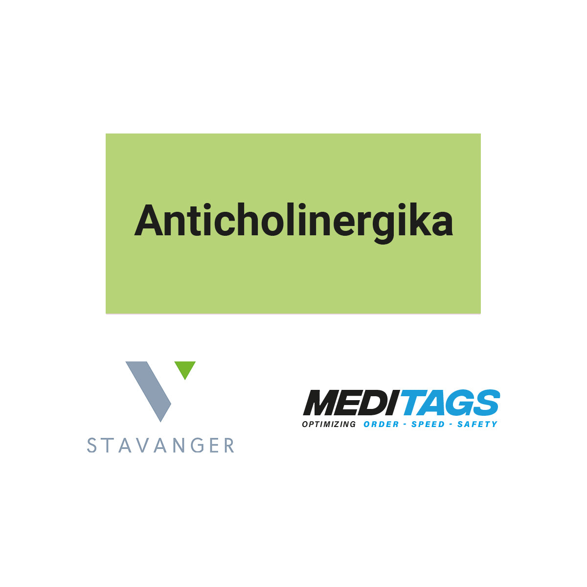 STAVANGER® MEDITAGS: Anticholinergika
