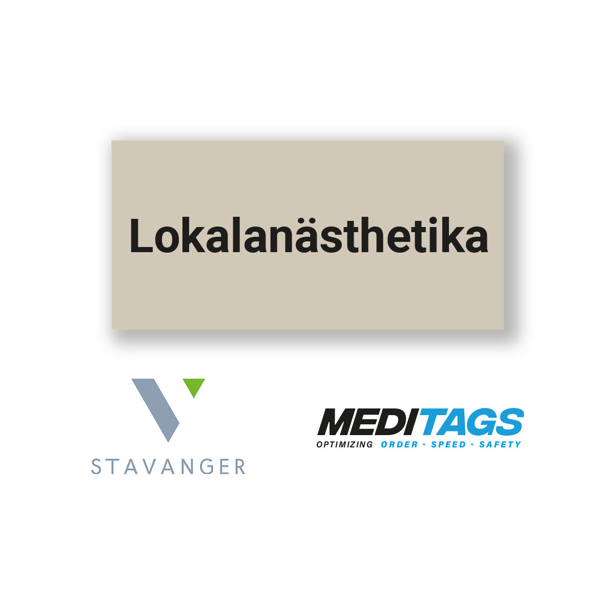 STAVANGER® MEDITAGS: Lokalanästhetika